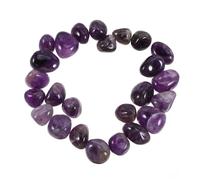 FONDOTIN Natural Purple Quartz Tumbled Stones 2-3cm 300g Polished Healing Crystals for Meditation Fish Tank and Home Decor Irregular Shape Natural Gemstone Rocks
