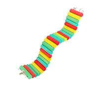 FONDOTIN Natural Wood Hamster Climbing Ladder Soft Toy Bridge for Guinea Pig Pet Enrichment Toys