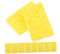 FONDOTIN Natural Wood Pulp Dish Sponge 10pcs Set, Multi-Function Reusable Kitchen Cleaning Sponge, Oil-Resistant Absorbent Scrub Pads for Daily Dishwashing and Wok Cleaning