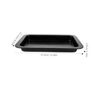 FONDOTIN Non-Stick Carbon Steel Rectangle Baking Pan Kitchen Baking Tray for Cakes Cookies Pies with Smooth Edges Easy Clean Bakeware for Oven and Home Use