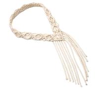 FONDOTIN Nordic Style Cotton Rope Headband Bohemian Woven Hair Accessory for Women Travel and Casual Wear Colorfast Design