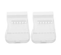 FONDOTIN Oral Irrigator Storage 2Pcs Portable Water Flosser Tip Case for Flosser Heads Acrylic White for Whole Household