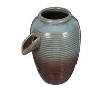 FONDOTIN Outdoor Water Fountain Ceramic Jug with Circulating Water Design for Landscaping and Fish Keeping Natural Oxygen Supply Easy DIY Installation Traditional Fish Tank Decoration for