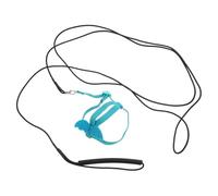 FONDOTIN Parakeet Harness Adjustable Lightweight Portable Bird Harness for Travel and Outdoor Use Suitable for Parrots and Small Birds Blue