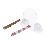 FONDOTIN Parrot Bird Training Stick with Suction Cup for Window Mounting Natural Sanded Sichuan Pepper Wood Bird Stand Rod for Parakeets Macaws Finches Easy to Install and Entertain Pets