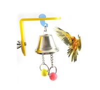 FONDOTIN Parrot Chew Toy Bell Stainless Steel Hanging Bird Plaything for Parrots and Birds Random Engaging Fun and Parakeets