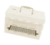 FONDOTIN Parrot Out of Cage Pigeon Liner No Bird Kangaroo Gerbil Feeders Quail Cockatiels Carrier Catcher Coop Small Feeder Portable Guinea Pig Cage Plastic White