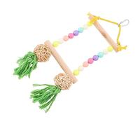 FONDOTIN Parrot Swing Stand Bird Swing African Grey Toys Talking Parrot Toy Budgie Perches for Cage