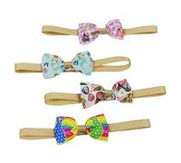FONDOTIN Pet Bow Tie Collar Set Self-adjusting Easy to Wear Festive Easter Pattern Cat Bow Tie