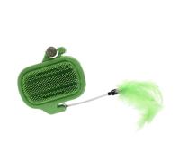 FONDOTIN Pet Cat Grooming Scratching Corner Shelf Wall-mounted Catnip Toy for Self-grooming and Hairball Removal Engaging Cat Scratch for Feline Friends