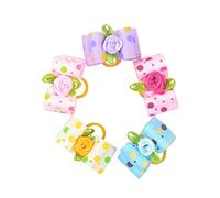 FONDOTIN Pet Hair Accessories 20pcs Dog Hair Bandana Set Bowknot for Puppies Small Random Color