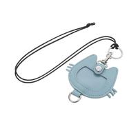 FONDOTIN Pet Hair Keepsake Keychain Cat Head Shape Memorial Charm for Women Stylish Pet Hair Storage Keyring Gift for Cat Lovers Cherished Tribute Accessory