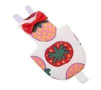 FONDOTIN Pet Parrot Flight Suit Strawberry Pattern Bird Diaper Washable Xs Flying Clothes for Parakeets and Cockatiels for Outdoor Use