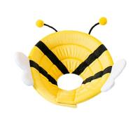 FONDOTIN Pet Recovery Collar Anti-lick Adjustable Neck Cone Postoperative Protection Yellow Design Medium for Small Dogs 5-10 Lbs