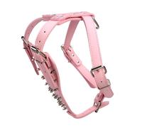FONDOTIN Pet Round Head Nail Harness Metal Spikes Puppy Harness for Walking Outdoor Small Dog Vest Wear-resistant