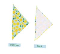 FONDOTIN Pet Scarf Lemon Design Stylish Dog Bandana Collar and Cat Neckerchief for Grooming and Decoration Soft Comfortable Accessory for Puppies and Cats