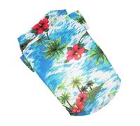 FONDOTIN Pet Summer Hawaii T-shirt Dog Cat Hawaiian Style Pet Apparel Outfit Comfortable Easy to Wear
