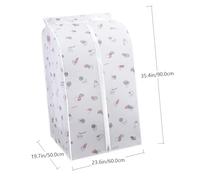 FONDOTIN Peva Large Capacity Garment Bag Dustproof Moisture Resistant Clothing Storage Organizer Hanging Closet Protector with Middle Opening Design