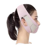 FONDOTIN Pink Face Lifting Artifact Thin V Shape Strap for Women Chin Bandage for Firming Slimming and Supporting Facial Skin Breathable and Comfortable Design