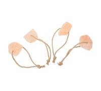 FONDOTIN Pink Salt Lick Blocks for Horses, Cattle, Deer and Livestock 4pcs 30-50g Each Natural Rock Salt Blocks for Goat Minerals and Animal Feed