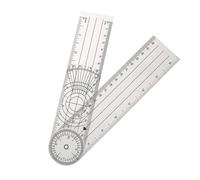 FONDOTIN Plastic Goniometer for Physical Therapy PVC Medical Angle Ruler with Clear Rotary Design Joint Range of Motion Measurement Tool for Orthopedics and Rehabilitation