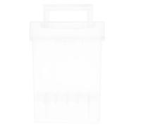 FONDOTIN Plastic Marker Carrying Case with Slots and Stable Base Transparent Storage Box for Art Supplies Clear Pen Organizer for Artists Students and Hobbyists Capacity and Easy Visibility