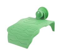 FONDOTIN Plastic Turtle Basking Platform with Suction Cup Aquarium Resting Terrace for Turtles and African Dwarf Frogs Climbing Dock and Fish Tank Decoration for Semi-aquatic Pets
