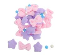 FONDOTIN Plush Bowknot Star Ball Door Curtain Garland DIY Decor No Drilling Princess Bedroom Hanging String Garland for Front Door Curtains Party Streamer