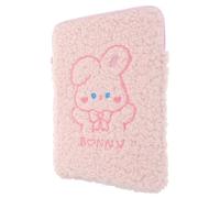 FONDOTIN Plush Cartoon Tablet Storage Bag Multi Functional Pouch for Students Durable Protective Case for Elegant Colors for Tablets Notebooks Accessories