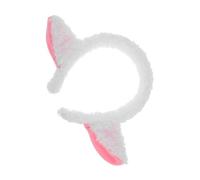 FONDOTIN Plush Lamb Ears Headband Soft Cozy Animal Ears Hair Hoop for White Sheep Costume Accessory for Cosplay Parties and Fancy Dress