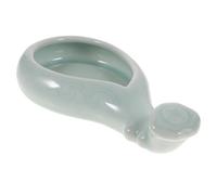 FONDOTIN Porcelain Calligraphy Ink Dish and Brush Rest Holder Ceramic Ink Washer for Chinese Painting and Brush Calligraphy Multifunctional Pen Stand for Art Enthusiasts and Traditional