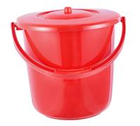 FONDOTIN Portable Chamber Pot with Lid and Handle Lightweight Plastic Urinal Bucket for Adults Pregnant Women Compact Drop-Resistant Space-Saving Potty for Home and Travel Use