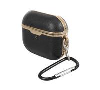 FONDOTIN Portable Earphone Case Compatible with Airpods Anti-shock Protective Shell with Precise Charging Port Simple Style Earbud Cover in Jazz Black Comfortable for Family and