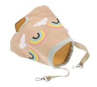 FONDOTIN Portable Hanging Pet Hay Bag for Guinea Pigs Rabbits Hamsters Space-saving Foldable Hay Feeder with Breathable Design for Clean Fresh Feeding and Easy Storage