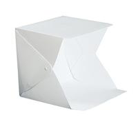 FONDOTIN Portable LED Photography Light Box Tent with Design Color Backdrops Compact Photo Light Tent for Product Advertising Online Sellers Artists and Professionals