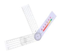 FONDOTIN Portable Medical Goniometer Angle Measuring Tool for Orthopedic Assessment Compact Transparent Protractor Ruler for Body and Joint Measurement Professional Design for Clinical and