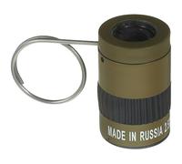 FONDOTIN Portable Mini Telescope 2.5x17.5mm Lightweight Outdoor Pocket Monocular with Rotating Focus Built-in Finger Ring Green Composite Lens for Business Trip and Watching Ball