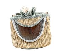 FONDOTIN Portable Pet Travel Carrier Bag with Zipper Soft Comfortable Sleep Bed for Small Pets Pouch Suitable for Hamsters Guinea Pigs and Rodents Random Color