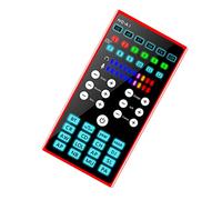 FONDOTIN Portable Phone Sound Card and External Audio Mixer for Live Streaming and Voice Changing, Compatible with Computer and Smartphone, Compact USB Sound Card for Streamers