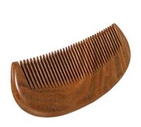 FONDOTIN Portable Retro Verawood Scalp Massage Comb for Women Natural Wooden Hair Styling Tool with Smooth Handle Anti-frizz and Hair Breakage Relief