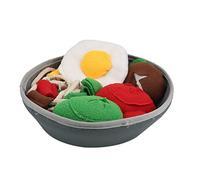 FONDOTIN Portable Snuffle Mat Dog Puzzle Toy Sound 23cm Large Bowl Multi-function Digging Treat Toy for Household Dogs Interactive Training and Foraging