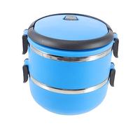 FONDOTIN Portable Stainless Steel Double Pet Travel Bowl Spill Design with Seal for Dogs and Cats Water and Food Storage Container for Outdoor Feeding
