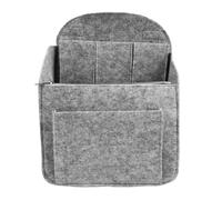 FONDOTIN Portable Storage Bag for Cosmetics Travel and Daily Use Made of Felt Material in Light Grey This Reusable Phone Bag is for Organizing Your Makeup Essentials Go