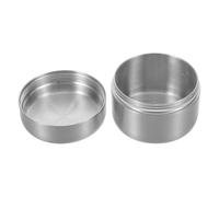 FONDOTIN Portable Waterproof Stainless Steel Round Pill Box Small Medicine Storage Container Mini Metal Pill Organizer for Travel and Outdoor Use