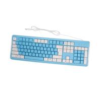 FONDOTIN Portable Weighted Gaming Keyboard Mechanical Feel Non-conflict Design for Gaming for Office Use Comfortable Typing Experience