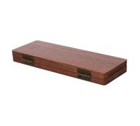 FONDOTIN Portable Wooden Watercolor Travel Palette Mini Paint Tray with Lid Solid Wood Mixing Case for Artists Students Lightweight Outdoor Painting Box for Precise Color Control