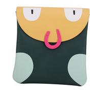 FONDOTIN Practical Women Sanitary Pad Storage Pouch Compact PU Sanitary Napkin Holder Portable Mini Bag for Menstrual Pads Clean and Discreet Green Toiletry Organizer