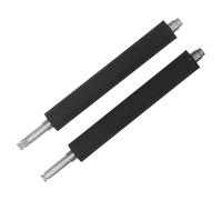 FONDOTIN Printer Roller Shaft with Iron and Silicone Materials 2pcs Replacement Parts Extended Lifespan Smooth Label Feeding for Label Printer at Office