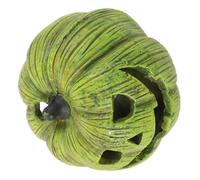 FONDOTIN Pumpkin Shaped Reptile Hideout for Frogs and Lizards Multi-functional Decorative Cave Safe Smooth Edges for Reptile Habitat for Natural Aesthetics