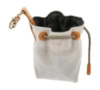 FONDOTIN Puppy Training Treat Pouch Portable Dog Snack Holder for Outdoor Use for Training and Walks Grey Canvas Design Generous Capacity for Treats and Accessories